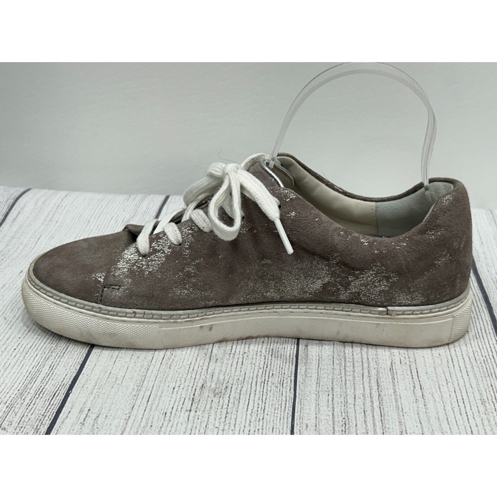 Johnston & Murphy Callie Sneakers Womens 8 Gray Metallic Lace Up Comfort - Picture 5 of 10